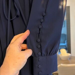 Lulu's Midnight Blue Long Sleeve Dress